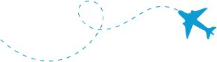 Blue Airplane Icon